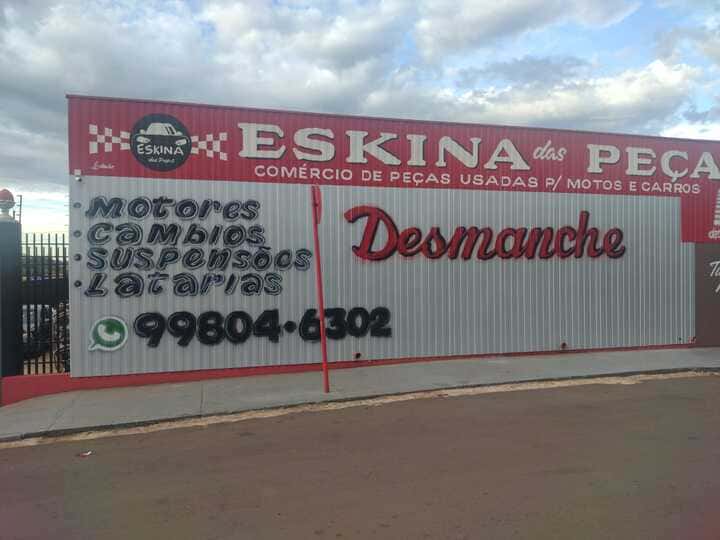 Placa de identificação da Eskina das Peças